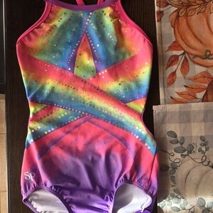 Sylvia P Cindy Rainbow Gymnastics Leotard